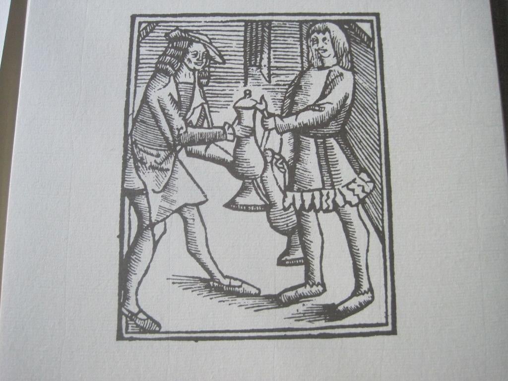 kunstmap met 22 houtgravures Thyl Ulenspieghel, Ophalen of Verzenden, Dagelijks leven, Gravure, Origineel