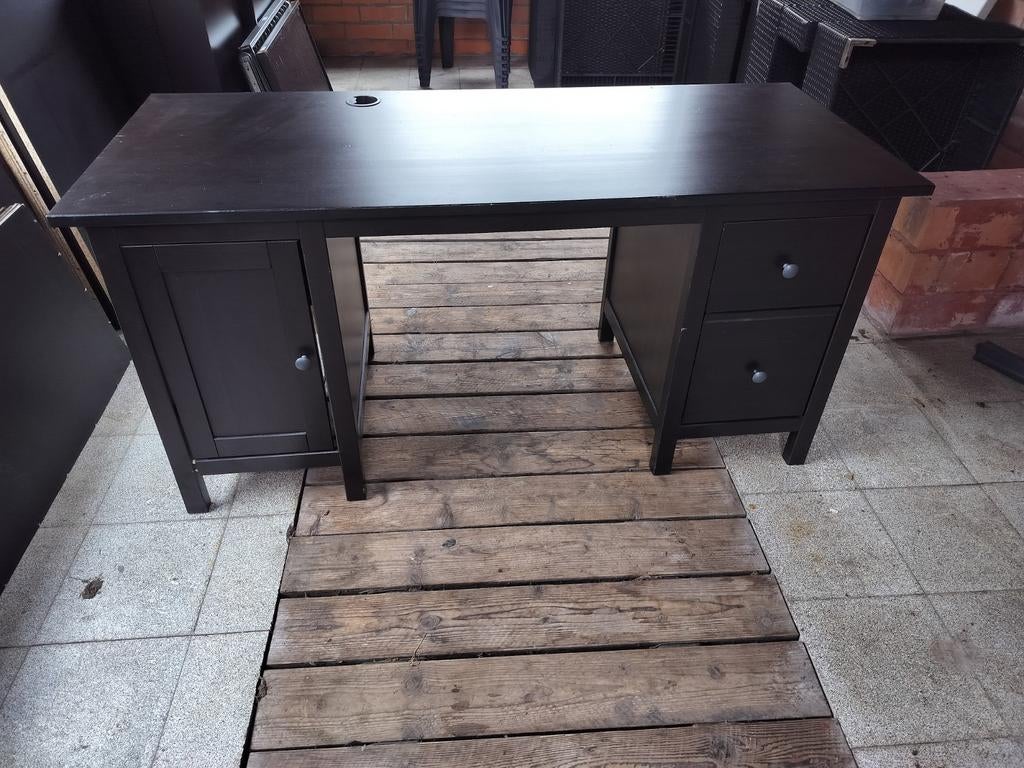 Zwarte bureau, Huis en Inrichting, Bureaus, Ophalen, Bureau