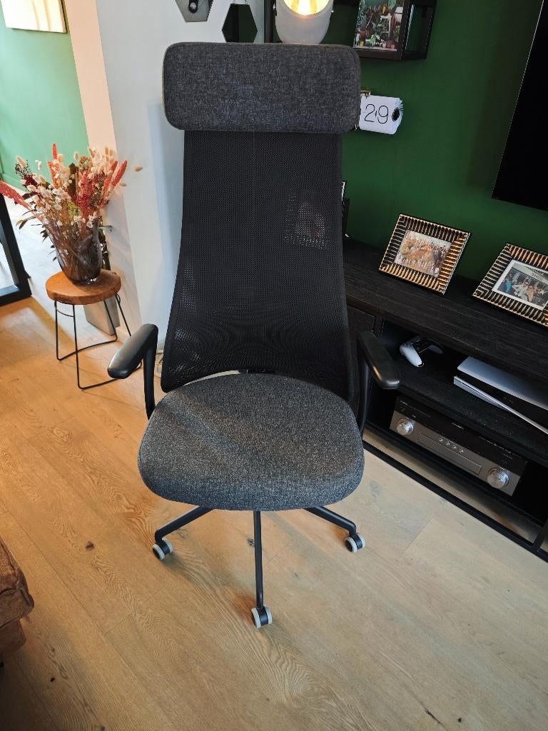 Bureaustoel IKEA Jarvfjallet, Huis en Inrichting, Bureaustoelen, Ophalen, Zo goed als nieuw, Grijs, Bureaustoel