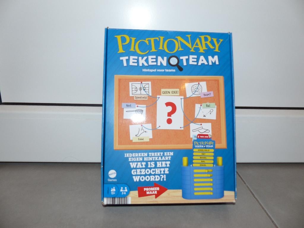 Spel Pictionary Team - perfecte staat, Ophalen of Verzenden, Zo goed als nieuw