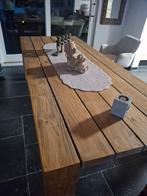 Landelijke teak tafel merk bristol, Jardin & Terrasse, Enlèvement ou Envoi