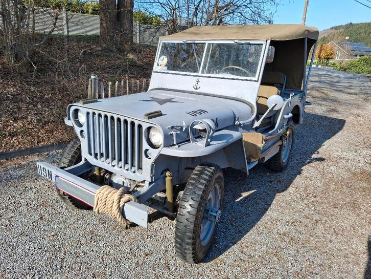 Jeep Willys CJ3a, Auto's, Jeep, Bedrijf, Overige modellen, Diesel, Overige bekleding, Ophalen