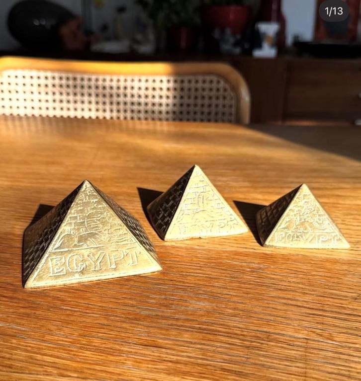 Messing pyramides, Antiek en Kunst, Antiek | Brons en Koper, Ophalen