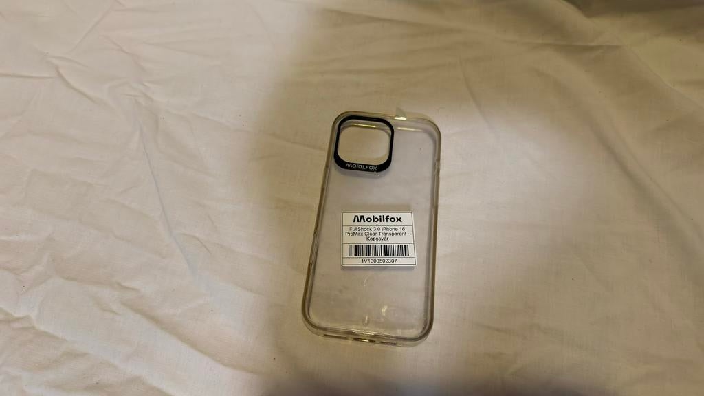 Mobilfox Hoesje Voor iPhone 16 Pro Max! Fully Transparant!, IPhone 16 Pro Max, Hoesje of Tasje, Ophalen of Verzenden, Zo goed als nieuw