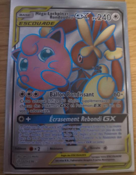 Carte pokemon Méga lockpin et rondoudou GX Full art, Enlèvement ou Envoi, Comme neuf, Cartes en vrac