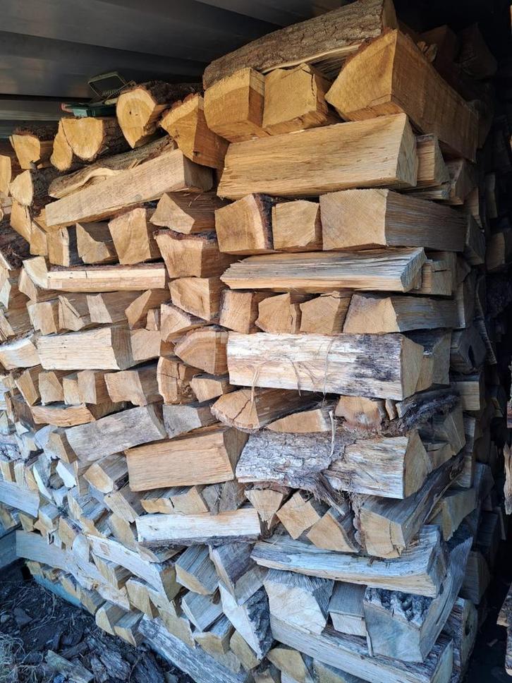 Brandhout Eik droog, Jardin & Terrasse, Bois de chauffage, Bûches, Chêne, Enlèvement