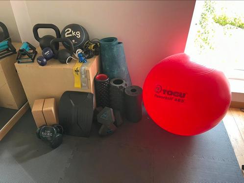 Set fitnessapparatuur/crossfit, Sport en Fitness, Fitnessmaterialen, Zo goed als nieuw, Overige typen, Ophalen