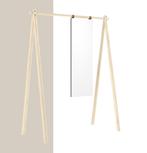 houten kapstok met spiegel, Huis en Inrichting, Overige Huis en Inrichting, Ophalen, Zo goed als nieuw
