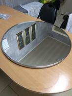 retro spiegel - wit koperen boord, Antiek en Kunst, Curiosa en Brocante, Ophalen