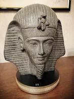 buste faraoh in graniet op voet, Ophalen of Verzenden