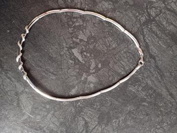 Collier NONA En Argent 925, Bijoux, Sacs & Beauté, Enlèvement, Argent, Argent