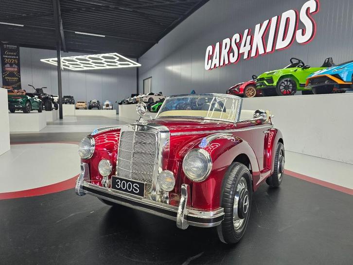 Kinderauto Mercedes 300s - soft start - leren zit - met RC, Kinderen en Baby's, Speelgoed |Speelgoedvoertuigen, Nieuw, Afstandsbediening