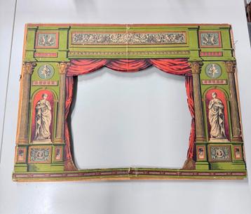 Puppet muppet & marionnette Antiek 1900 theater rand frame beschikbaar voor biedingen