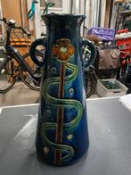 Vlaams aardewerk vaas blauw bloemmotief, Enlèvement