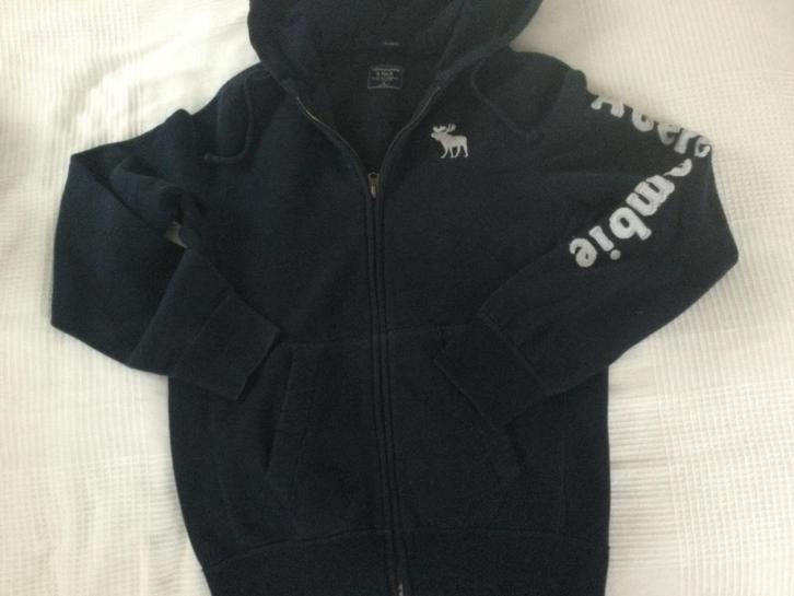 Hoodie Blauw Abercrombie & Fitch XL, Kleding | Heren, Truien en Vesten, Zo goed als nieuw, Maat 56/58 (XL), Blauw, Ophalen of Verzenden
