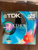 Cd tdk 8x4x25 pcs, Computers en Software, Beschrijfbare discs, Herschrijfbaar, Cd, Ophalen of Verzenden, Nieuw