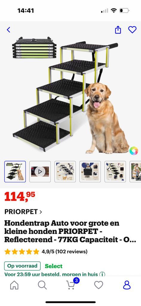 Hondentrap voor de auto, Dieren en Toebehoren, Honden-accessoires, Zo goed als nieuw, Ophalen