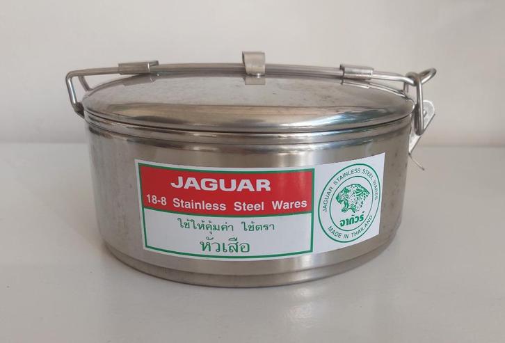 Kookpot voor camping 16 cm 1,2 liter - inox RVS - ongebruikt, Caravans en Kamperen, Kampeeraccessoires, Ophalen of Verzenden