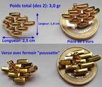 Boucles d'oreilles maille grain de riz or 18K, 3,0 g, NEUVES, Handtassen en Accessoires, Oorbellen, Geel, Nieuw, Ophalen of Verzenden