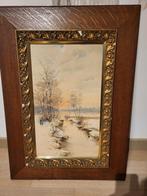 F coenraets. Aquarel 33x55, Antiek en Kunst, Ophalen