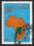 1 Postzegel 25 jaar UNICEF Zaïre, Ophalen of Verzenden, Overige landen, Gestempeld