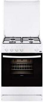 Gasfornuis Zanussi ZCG61031WA, Ophalen, Gebruikt, 4 kookzones, Gas