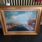 Schilderij van R.E Vandewalle . 80 cm x 60 cm . Gesigneerd ., Antiek en Kunst, Kunst | Schilderijen | Klassiek, Ophalen