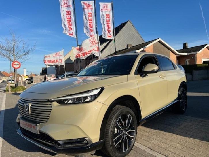 HONDA HR-V 1.5i - e: HEV ADVANCE Sand Khaki, Auto's, Honda, Bedrijf, Te koop, HR-V, ABS, Achteruitrijcamera, Adaptieve lichten
