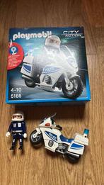 playmobil 5185 politiemotor met zwaalichten, Kinderen en Baby's, Ophalen of Verzenden, Gebruikt