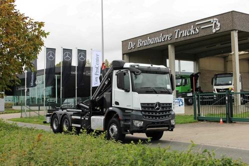 MERCEDES AROCS 2636 6X4 - 221.000 km - EURO 6 - 2014 - HIAB, Autos, Camions, Entreprise, Achat, Caméra de recul, Radio, Mercedes-Benz