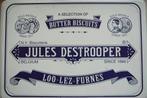 2 lege koekjesdozen Jules Destrooper met verschillende onder, Overige merken, Koek(jes), Gebruikt, Ophalen of Verzenden