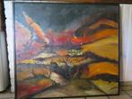 schilderij op doek, Antiek en Kunst, Ophalen of Verzenden