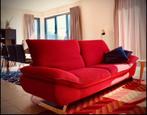 Rood-Bordeaux zetel te koop, Huis en Inrichting, Zetels | Zetels, Ophalen, Driepersoons, 75 tot 100 cm, Zo goed als nieuw