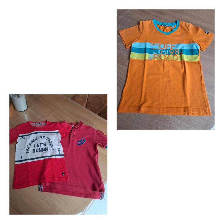 Tshirt korte mouw oranje mexx mt 122-128, rode 128, Enfants & Bébés, Vêtements enfant | Taille 122, Enlèvement