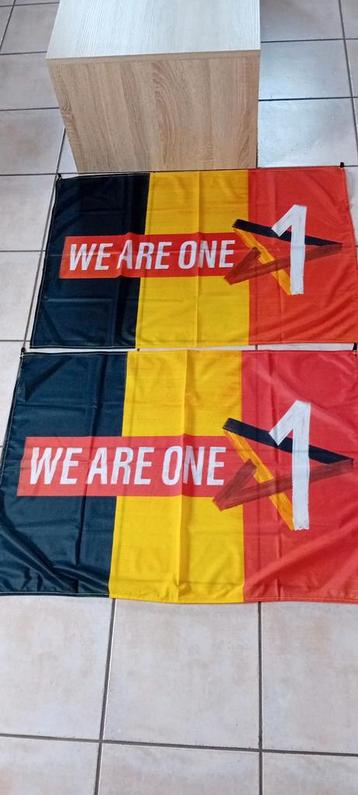2 Belgische vlaggen 95 x 67 cm