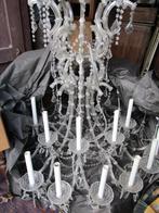 kroonluchter 30 lampen glas en kristal, Antiek en Kunst, Ophalen
