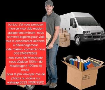 Bonjour j'ai vous proposer mon service vide tout le déchets  beschikbaar voor biedingen