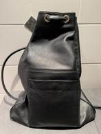 LAURENT DAVID ZWARTE LEDEREN SCHOUDERTAS, Handtassen en Accessoires, Tassen | Schoudertassen, Overige merken, Zwart, Ophalen of Verzenden