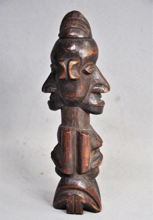 Statue Janus du YAKA, RD Congo, vers 1970, Antiquités & Art, Art | Sculptures & Bois, Envoi