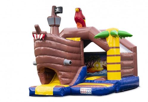 Te koop Springkussen Slide Combo Piraat, Hobby en Vrije tijd, Feestartikelen | Verhuur, Nieuw, Ophalen