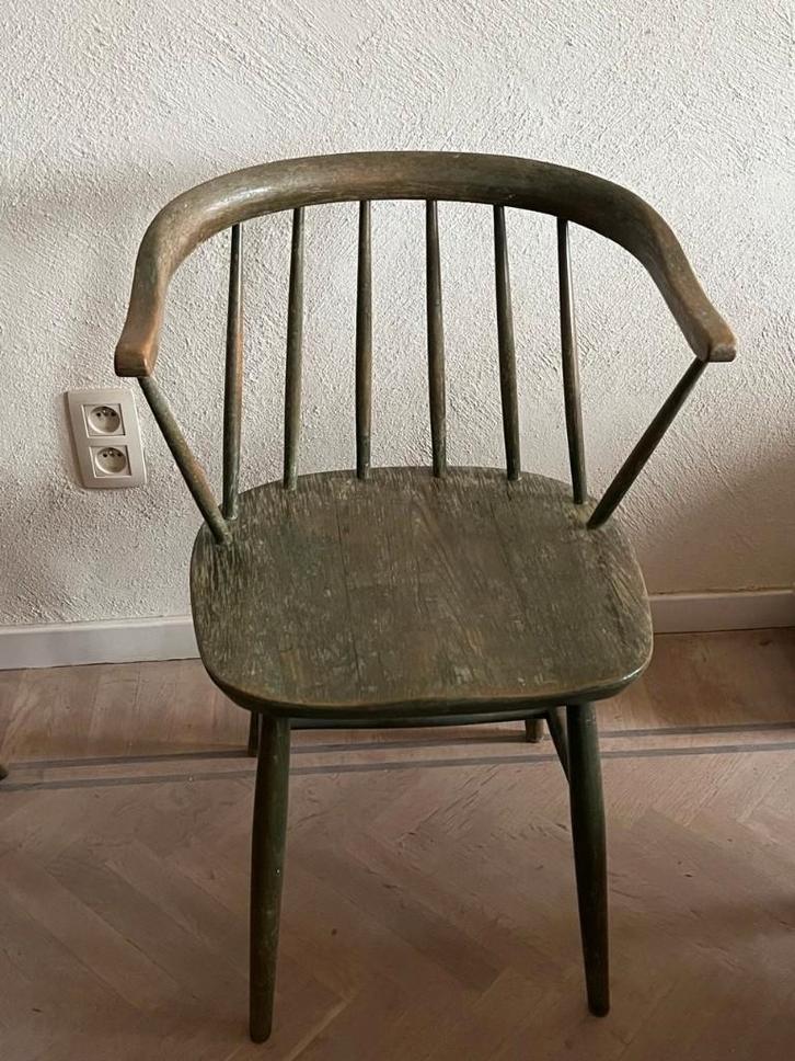 Vintage stoel, Huis en Inrichting, Stoelen, Gebruikt, Eén, Hout, Overige kleuren, Ophalen