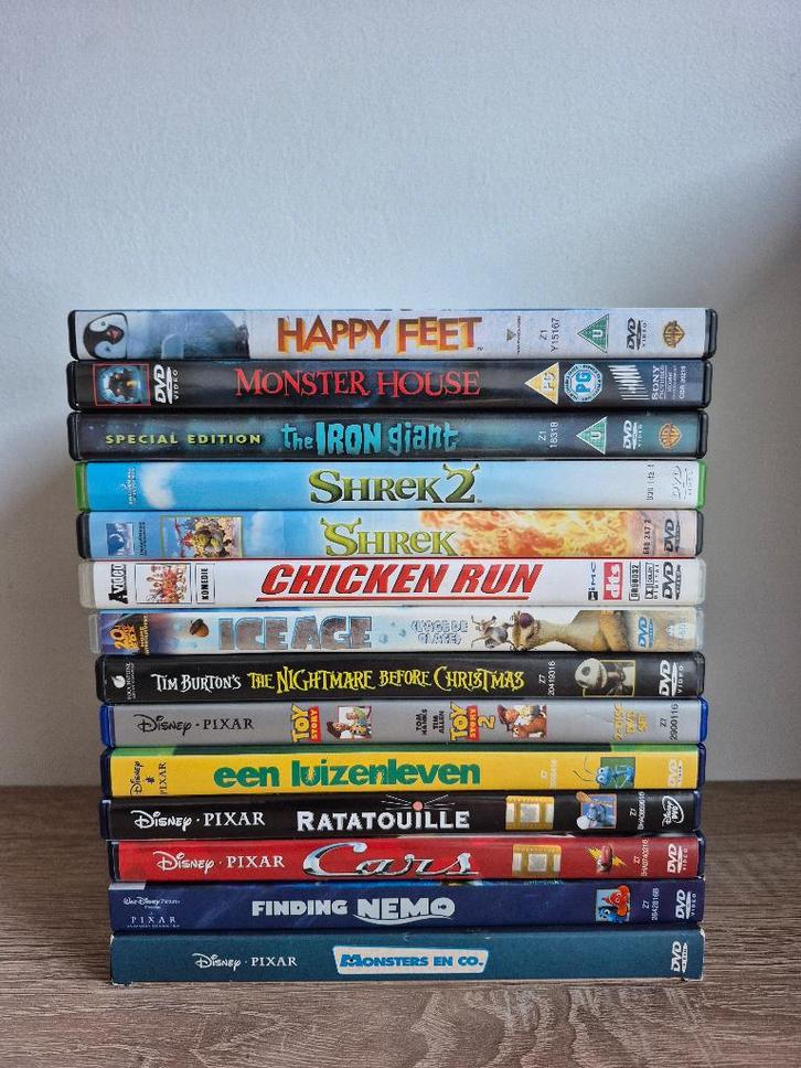 Pakket DVD animatiefilms, Cd's en Dvd's, Dvd's | Tekenfilms en Animatie, Gebruikt, Amerikaans, Tekenfilm, Alle leeftijden, Ophalen of Verzenden