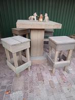 Te koop houten hangtafel, Tuin en Terras, Ophalen
