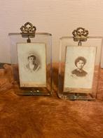 Antieke kadertjes met geslepen glas, Antiek en Kunst, Curiosa en Brocante, Ophalen