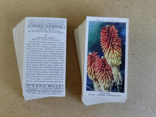 Garden Flowers complete set 50 chromos bloemen 1939 Wills, Verzamelen, Foto's en Prenten, Natuur, Voor 1940, Ophalen of Verzenden