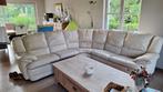 Zetel in leer, Huis en Inrichting, Ophalen, Gebruikt, Leer