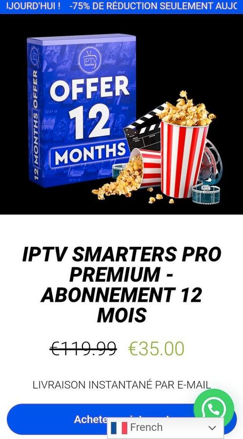 Iptv promotion 2024, TV, Hi-fi & Vidéo, Lecteurs multimédias, Envoi