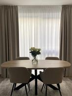 Ovale eettafel met spinnenpoot in kleur ‘Fresh Oak’, Huis en Inrichting, Tafels | Eettafels, Ophalen, Zo goed als nieuw