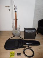IBANEZ GRG121SP-SV 70th Anniv. + LINE 6 SPIDER III 15W + ACC, Ophalen, Ibanez, Met versterker, Zo goed als nieuw