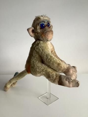 Magnifique grand singe Steiff vintage « Mungo », Enlèvement ou Envoi, Utilisé, Ours en tissus, Steiff